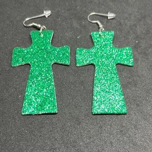 Earrings‎ Christmas cross Christian